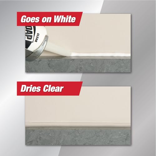 Kwik Seal Ultra Advanced Kitchen and Bath Siliconized Sealant, Clear, 5.5 Oz (7079818915) - color: Clear, size: 5.5 oz