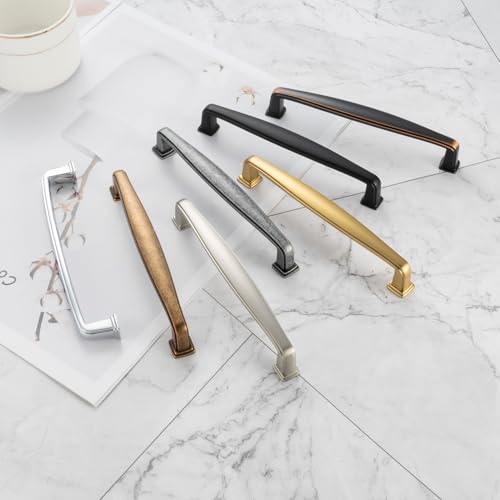 KOOFIZO 30 Pack 3 Inch Brushed Nickel Kitchen Cabinet Pulls Satin Silver Cabinet Handles Nickel Cabinet Hardware for Kitchen Cabinets 1817 Drawer Dresser Cupboard Bedroom - color: Brushed Nickel, size: 3" CC - 30Pcs