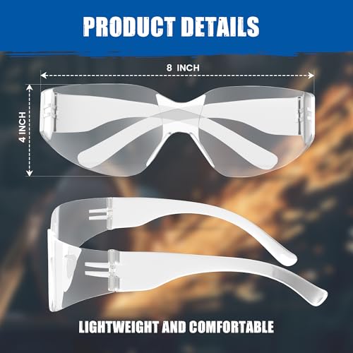 RUGGED BLUE - Bifocal Safety Glasses | Ansi Z87.1 Certified | Safety Glasses With Readers 2.5 | Scratch-Resistant Lenses | Impact-Resistant Eye Protection | Reading Goggles | 12 Pack - Clear Lens - color: 12 Pair, size: 2.5 Diopter