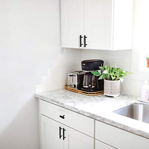Goldenwarm 25 Pack Black Cabinet Handles 3"(76mm) Matte Black Cabinet Pulls T Bar Drawer Pulls for Kitchen Cupboard & Drawer Hardware - color: Black, size: 3 Inch Hole Center