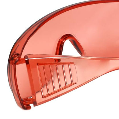 Calabria Fit Over Safety Glasses | Polarized Sunglasses Over Glasses | Wrap Around Anti-Fog | Scratch Resistant | Unisex - color: Fl-41 Pink