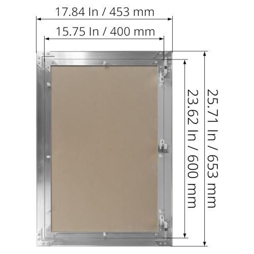 16" x 24" Waterproof Drywall Access Panel, Tileable and Paintable Ceiling and Wall Access Panel for Drywall, Wire Cover for Wall Covering Panels, Push to Open, Flush-Mount Wall Hole Cover - size: 16" X 24"