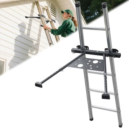 Ladder Stabilizer, Ladder Stabilizer for Roof, Wall Ladder Standoff Premium Steel, Adjustable Leg 20.4-29.5" Ladder Stabilizer withstands 300 LBS Weight Rating