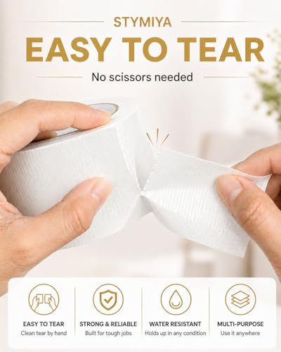 White Duct Tape Heavy Duty: 3Rolls*2IN*20Yards Wide Waterproof Outdoor Duck Furniture Repair Tape Bulk - Strong Adhesive Weather UV Resistant No-Residue Masking Tapes Patterns Variety - color: White, size: 3*2in*20yards