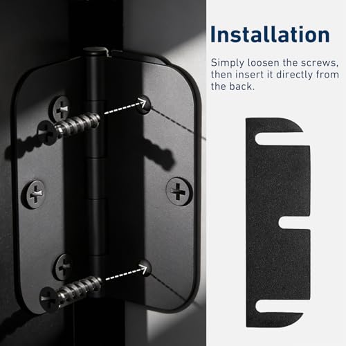 20 Pcs Door Hinge Shims Shims Stainless Steel Metal Shims Coated Adjustable Spacer Parts to Fix Air Leaks, Sticking or Misaligned Doors Repair Replacement Kit