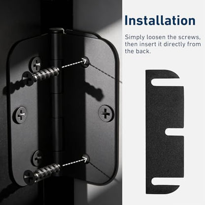 20 Pcs Door Hinge Shims Shims Stainless Steel Metal Shims Coated Adjustable Spacer Parts to Fix Air Leaks, Sticking or Misaligned Doors Repair Replacement Kit