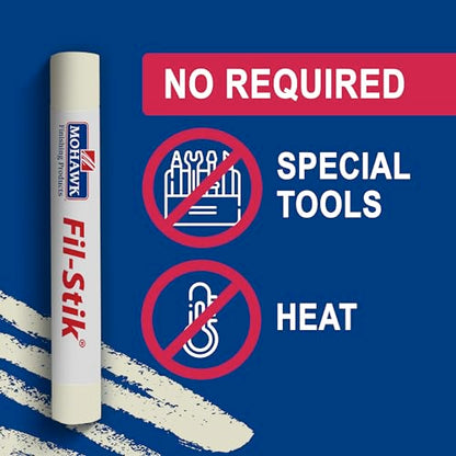 Mohawk Fil-Stik Wax Putty Stick for Wood Repair, Antique White M230-0412, 1 Count