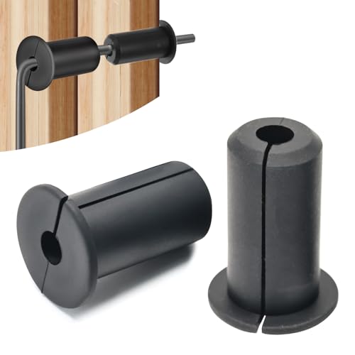 2 PCS Starlink Wall Grommets Kit 3/4" Silicone Wall Bushing-Waterproof Drywall Tv Cord Pass Through Split Rubber Cable Grommet for Starlink Dishy Ethernet Cables Router (Black 1-1/2" Height) - color: Black-2, size: DH 3/4" HT 1-1/2"