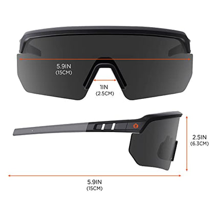 Ergodyne Skullerz Aegir Safety Glasses, ANSI Z87.1+ - color: Smoke Lens