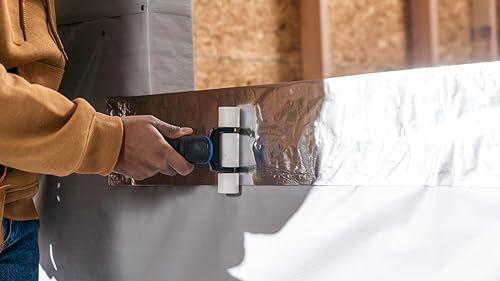 RESISTO Repair and Seal Tape, Aluminum Foil Surface, 6 Inch x 25 Foot, Rubberized Asphalt Compound, Self-Adhesive, Waterproof, UV Resistant, 60mil Thickness, Multi-Surface