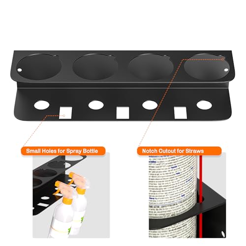 Ultrawall Spray Can Holder Rack, Wall Mounted Spray Bottle Holder, Garage Wall Mount Shelf, Utility Storage Rack, Tool Storage Rack - style: Separate