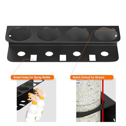 Ultrawall Spray Can Holder Rack, Wall Mounted Spray Bottle Holder, Garage Wall Mount Shelf, Utility Storage Rack, Tool Storage Rack - style: Separate