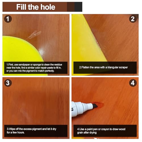 Wooden Furniture Repair kit - a Set of 43 Stain Sticks. Wood Scratch Repair, Floor Scratch Repair, Used for Scratches and Cracks in Wooden Floors, Tables, cabinets, Wooden Doors and Other Hardwood