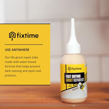 Tile Grout Repair Kit, Beige Grout Filler Tube 8 oz, Grout Repair Renews, Fast Drying Repait Kit, Grout Sealer for Floor Tile - Spatula Included (2xBeige) - style: 2xBeige