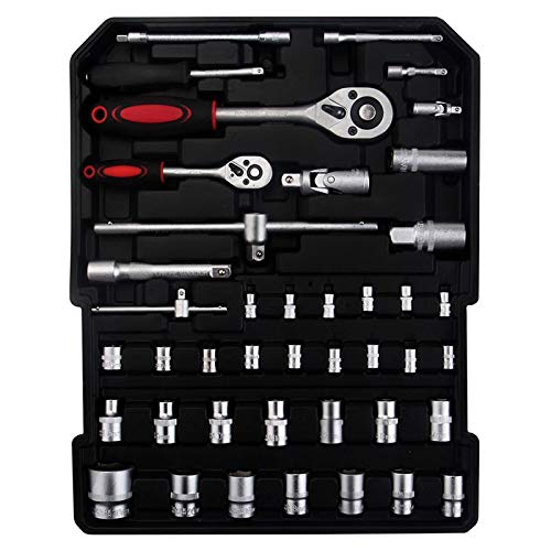 799pcs Tool Set,House Repairing Hand Tool,Portable Complete Basic Repair General Hand Tool Sets for Men Women,Home Basic Repair Tool Kit,with Aluminum Trolley Case,for DIY Home Maintenance (Silver) - color: 799pcs-silver
