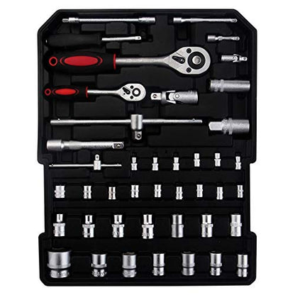 799pcs Tool Set,House Repairing Hand Tool,Portable Complete Basic Repair General Hand Tool Sets for Men Women,Home Basic Repair Tool Kit,with Aluminum Trolley Case,for DIY Home Maintenance (Silver) - color: 799pcs-silver
