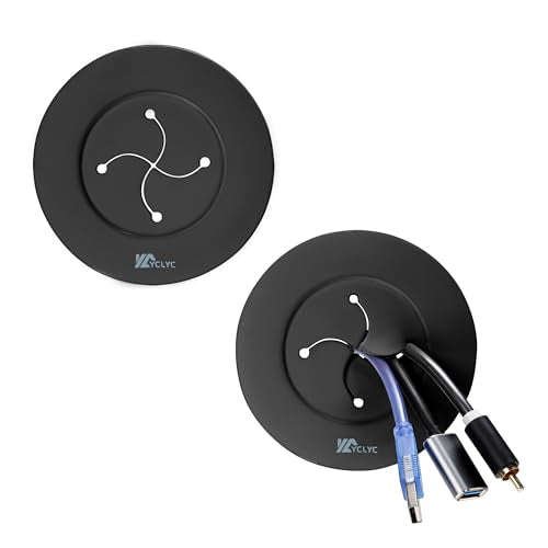 3in TV Cable Hider Wall Kit, YCLYC Large TV Cord Hider for Wall Mounted TV, TV Cord Covers for Wires on Wall Kit, Behind in Wall Cable Management Kit, Black TV Wire Hider for Wall (2Pack) - color: Black, size: 2 Pack