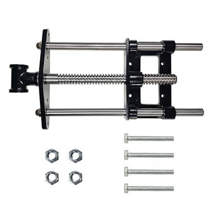 HFS(R) 9 Inch Woodworking Bench Vise, Heavy Duty Front Screw Vise for Workbench Chrome plating Leg Vise Hardware Woodworking with Mounting Screws - size: 9"
