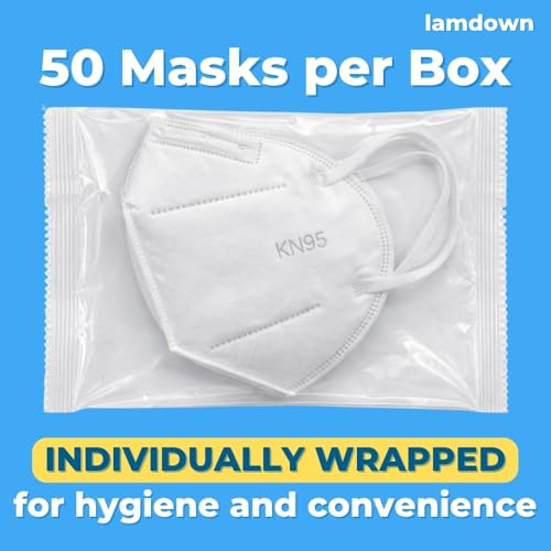 (600-Pack) KN95 Face Masks, Individually Wrapped, Premium Disposable Dust Mask, White - color: 600 Masks (White)
