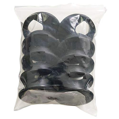 TTSAM Desk Grommet Desk Hole Covers 2 Inch Black Plastic Grommets Table Grommet Cap，Used for Wire and Cable Finishing on Office Computer Desk (Pack of 10) - color: Black, size: 50 mm/ 2 Inch Mounting Hole Diameter