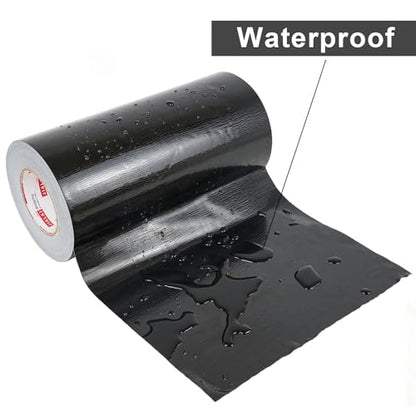 Wide Duct Tape 12 Inch, Industrial Grade 30Yards (90 ft) Wide Tape Duct, 9 Mil Heavy-Duty, Waterproof, Strong, Flexible, No Residue, for Crafts & Home Improvement (Black, 12'' x 90ft) - color: Black, size: 12'' x 90ft