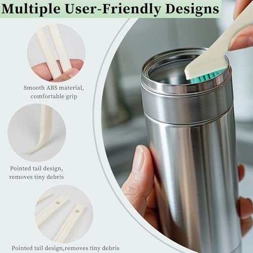 8-Piece Small Cleaning Brush Set for Tight Spaces, Mini Crevice Brushes for Household Use, Ideal for Humidifiers, Cup and Toasters