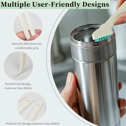 8-Piece Small Cleaning Brush Set for Tight Spaces, Mini Crevice Brushes for Household Use, Ideal for Humidifiers, Cup and Toasters