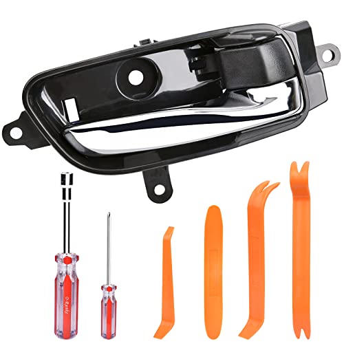 Door Handle Passenger Side Inside Interior with Repair Kit for 2013-17 Nissan Altima Pathfinder Door Handle 2015-17 Nissan Titan 2016-17 Titan XD Door Handle 2015-17 Nissan Murano Door Handle - size: Passenger Side