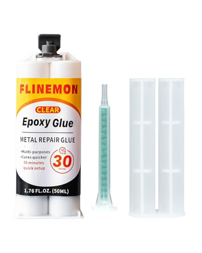 30 Minute Epoxy Glue, Clear Epoxy Resin Adhesive, Liquid Welding Heavy Duty, 2 Part Epoxy Adhesive for Repairing Plastic, Ceramic, Wood, Stone, Metal, Stainless Steel, 1.76 oz - size: 30min Glue1