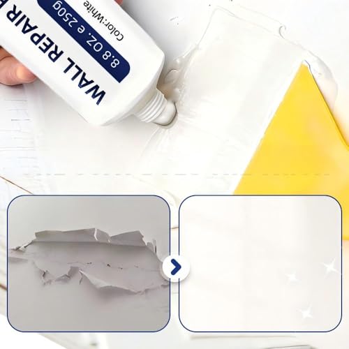 Drywall Crack Repair Paste with Scraper,2026 Drywall Repair Kit Wall Mending for DIY Home Fix,Wall Surface Hole Fill Quick and Easy Solution (1 Sets) - color: 1 Sets