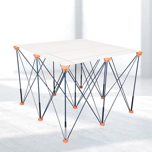 POWERTEC Arachni Flex Portable Workbench 4x4ft Collapsible Workstand - Heavy Duty Folding Work Table Base, 3500 lbs Capacity 36 Inch Work Height, No Assembly Mobile Work Station w/Carry Strap (71927) - style: 4x4ft Base