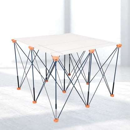 POWERTEC Arachni Flex Portable Workbench 4x4ft Collapsible Workstand - Heavy Duty Folding Work Table Base, 3500 lbs Capacity 36 Inch Work Height, No Assembly Mobile Work Station w/Carry Strap (71927) - style: 4x4ft Base