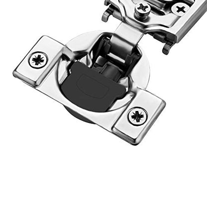 Ravinte 2 Pack 1 Pair 3/4 inch Overlay Soft Close Kitchen Cabinet Hinges Stainless Steel Adjustable Kitchen Hinges Satin Nickel Cabinet Hardware - size: 3/4 inch Overlay