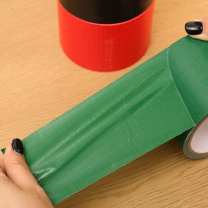 10Meters/Roll Multipurpose Duct Tape Strong Self-Adhesive Waterproof Tarpaulin Repair Tape for Home Carpet Pipes,7cm*10m (Green) - color: Green