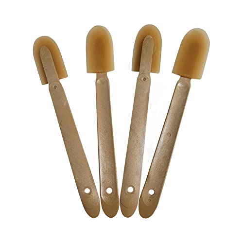 JMIBASIC Grout Caulk Finishing Tool - Multi Size 4 Pieces Set - Smooth Grout Sealant Silicone Caulking Tool - Rubber Spatula Spreader - Grout Sealer Applicator - Ergonomic Handle Grip_ABS (1.97 Inch) - size: 1.97 Inch