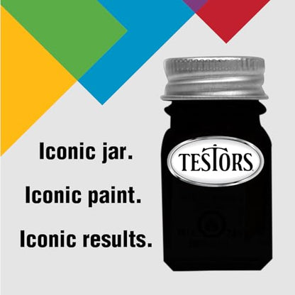 Testors 1146TT Enamel Paint, 0.25 Oz, Metallic Silver - color: Silver, size: 0.25 Fl Oz (Pack of 1)