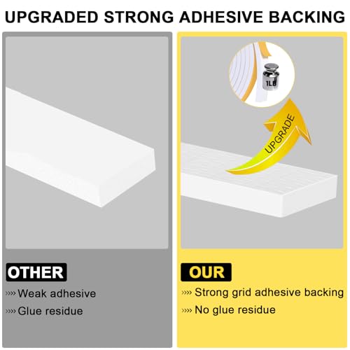 Weather Stripping, 1 in x 1/4 in x 33Ft White,Strong Adhesive Window Foam Insulation Tape, Tool-Free for Multi-Room Wide Medium Gap Sealing - color: White, size: 1 In x 1/4 In x 33Ft