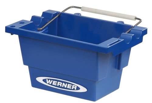 Werner AC50-JB-5 Ac50-Jb-3 Lock-in Job Bucket, for Use with Obel00 and 6200 Series Step Ladders, Plastic, Blue, 25 lbs.