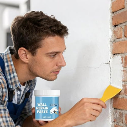 Wall Mending Agent - Hydrophobic Drywall Putty with Scraper - Wall Mending Agent Repair Kit,for Cracks Nail Holes Dents Home Renovation Kitchen