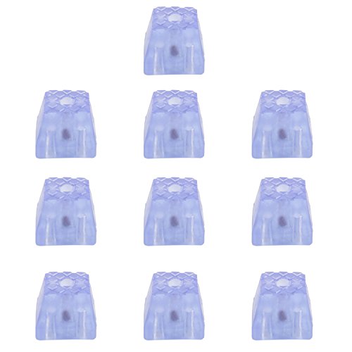 10 PCS Silicone Square Furniture Pads,Non Slip Non Skid Furniture Feet for Table,Desk,Chair,Sofa Leg,Noise Canceling Heavy Duty Furniture Sliders,Furniture Cups to Protect Hardwood Floors (37x30mm) - size: 37x30mm