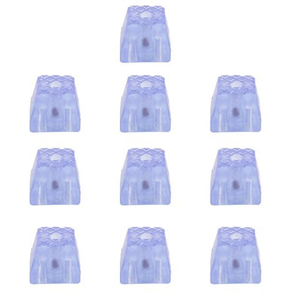 10 PCS Silicone Square Furniture Pads,Non Slip Non Skid Furniture Feet for Table,Desk,Chair,Sofa Leg,Noise Canceling Heavy Duty Furniture Sliders,Furniture Cups to Protect Hardwood Floors (37x30mm) - size: 37x30mm