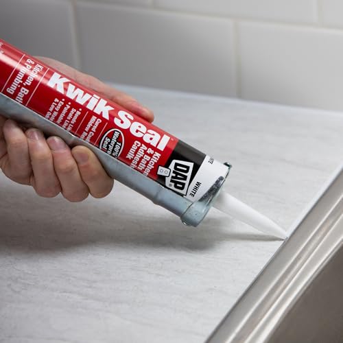 12 Pack of 10.1 oz Dap 18002 Kwik Seal White Kitchen And Bath Adhesive Caulk