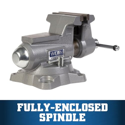 Wilton Mechanics Pro Bench Vise, 5-1/2" Jaw Width, 5" Jaw Opening, 3-5/8" Throat (Model 855M) - size: 5-1/2 in.
