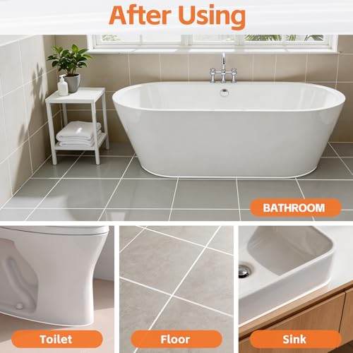 4 in 1 Caulking Tool Kit, Multi-Function Caulk Remover Tool, Grout Removal Tool, Silicone Sealant Cleaner for Bathroom, Shower, Tile, Window, Household Caulk Kit(Orange) - color: Orange