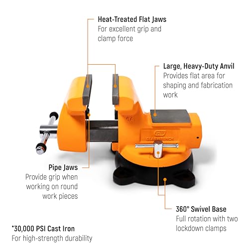 GEARWRENCH 4" Mechanic's Bench Vise with Anvil | GWBVA4 - style: 4"