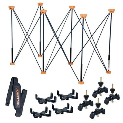 POWERTEC Arachni-Flex Portable Workbench 2x4ft Collapsible Workstand - Heavy Duty Folding Work Table Base, 2500 lbs Capacity 36 Inch Work Height, No Assembly Mobile Work Station w/Carry Strap (71926) - style: 2x4ft Base