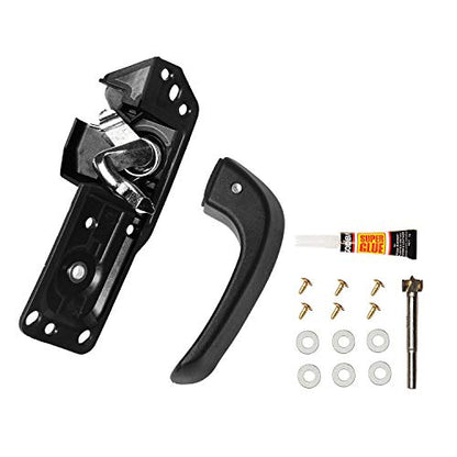 Interior Door Handle Front Left Drivers Side Compatible with 2007-2014 Chevy Silverado 1500/2500/3500 Tahoe Suburban Avalanche GMC Sierra Yukon Cadillac Escalade ESV/EXT,Replaces OEM# 20833606, 80374 - color: Driver Side