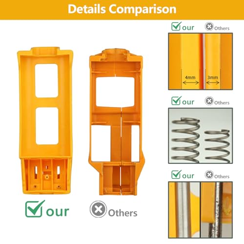 Double Caulking Gun,Dual Epoxy Gun for 400 mL(13.5 fl oz,1:1 Mix Ratio),Manual Dual Component Adhesive Applicator with 9 Pieces Caulk Tools,Yellow - color: Yellow