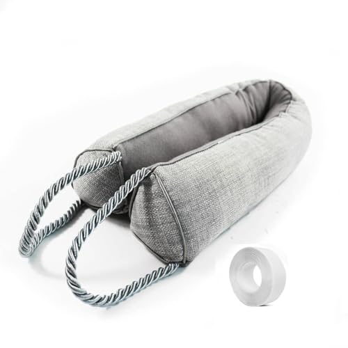 Under Door Draft Stopper-Weighted Door Draft Bottom Weather Stripping Noise Blocker for Doors and Windows (Grey, 36 inch) - color: Gray, size: 36 inch