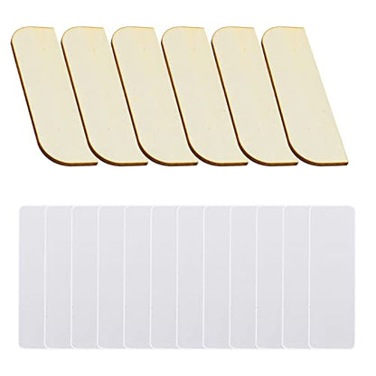 Hinge Repair Plate Hinge Repair Kit 6PCS Kitchen Cabinet Hinges Cabinet Door Hinge Door Hole Cover Plate Wooden Hinge Filler Plates with 12PCS Tapes
